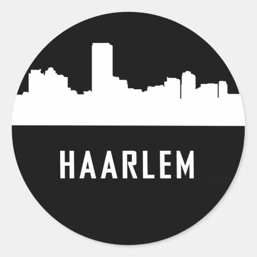Haarlem Ronde Sticker (Voorkant)