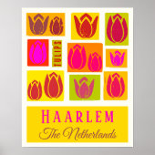 Haarlem Tulips Pays-Bas Holland Poster (Devant)