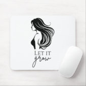 Haarlengte Check Groeikaart Vrouwen _1 Muismat (Met muis)