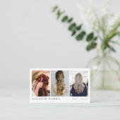 Haarlijst/ander Visitekaartje (Staand voorkant)