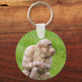 Haarloze chimpansee Magnet Sleutelhanger (Achterkant)