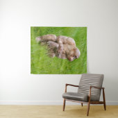 Haarloze chimpansee wandkleed (In Situ (horizontaal))