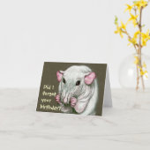 Haarloze Rat, Verjaardag vergeten? Kaart (Gele Bloem)