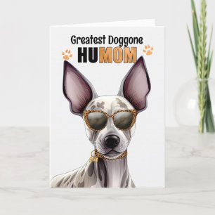 Haarloze Terrier Dog Beste HuMOM Ooit Moederdag Feestdagen Kaart