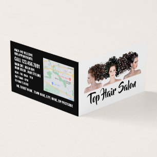 Haarmodellen, Hair Stylist, Hair Salon Loyalty Visitekaartjes