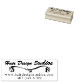 Haarontwerpstudio - Op Maat Rubberstempel (Gestempeld)