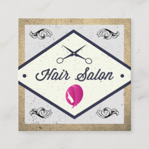 Haarpictogram   Hair Salon Vierkante Visitekaartje