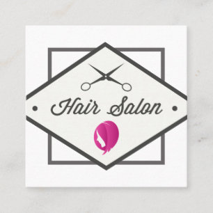 Haarpictogram   Hair Salon Vierkante Visitekaartje
