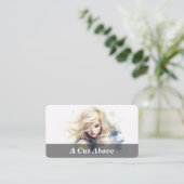 Haarsalon / Boutique Visitekaartje (Staand voorkant)