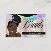 Haarsalon, Braid Stylist, Braiding,  Bronze Visitekaartje (Voorkant)