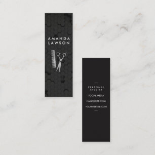 Haarsalon Gereedschap   zeshoekig patroon Mini Visitekaartje