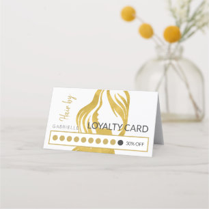 Haarsalon klantenloyaliteit ponskaart klantenkaartje