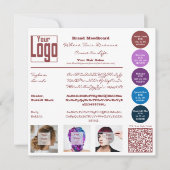 Haarsalon Merk Moodboard Kaart (Voorkant)