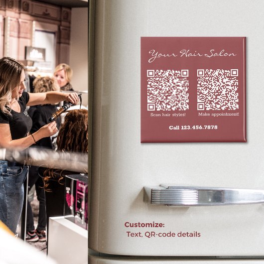 Haarsalon Oproep Scanstijlen Afspraak Magneet