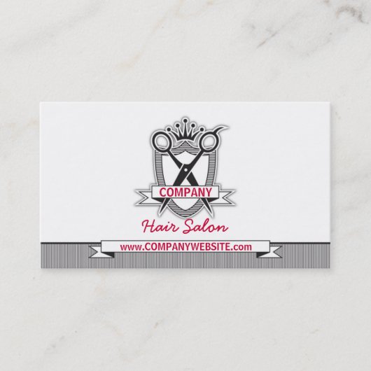 Haarsalon Professioneel Modern Visitekaartje (Voorkant)