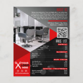 Haarsalon / Schoonheidssalon / Kapper Flyer (Achterkant)