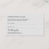 Haarsalon Silver Grey Logo Referral Sjabloon (Achterkant)