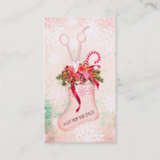 Haarsalon stylist Feestcoupon cadeaukaart xmas Kortingskaartje