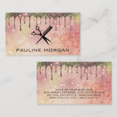 Haarsalon Tools | Glitter Star Dust Visitekaartje (Voorkant / Achterkant)