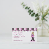 Haarsalon visitekaartje (Staand voorkant)