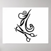 Haarschaar Hairdresser Poster (Voorkant)