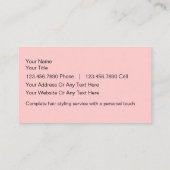 HaarschoonheidsVisitekaartjes Visitekaartje (Achterkant)