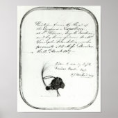 Haarsnede van het hoofd van keizer Napoleon Poster (Voorkant)