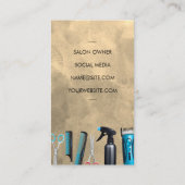 Haarsnijgereedschap | Stylist Barber Visitekaartje (Achterkant)