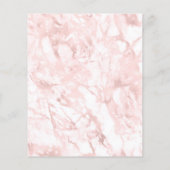 haarstaartschaar op roze waterverf marmer flyer (Achterkant)