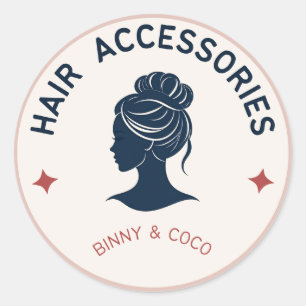 haarsticker ronde sticker