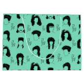 Haarstijlen van 80 jaar groot cadeauzakje (Achterkant)