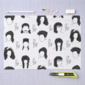 Haarstijlen van 80 jaar tissuepapier (Craft)