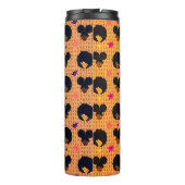 Haarstijlen van Afros en Afro Puffs Thermosbeker (Achterkant)