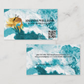 Haarstromende Logo | QR-code | Artistiek Afsprakenkaartje (Voorkant / Achterkant)