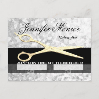 Haarstylist Appointherinnering Briefkaart