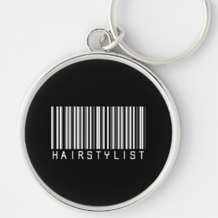 Haarstylist Bar-code Sleutelhanger