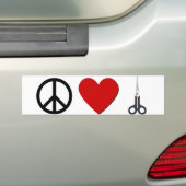 Haarstylist Bumpersticker (Op auto)