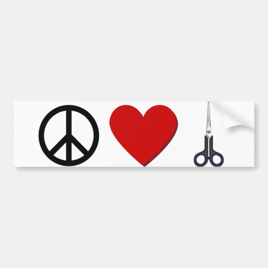 Haarstylist Bumpersticker (Voorkant)