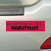 Haarstylist Bumpersticker (Op auto)