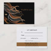 Haarstylist Cadeaubon Kortingskaartje (Voorkant / Achterkant)