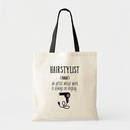Haarstylist Defensiecute Message Tote Bag (Voorkant)