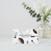 Haarstylist en make-up artist visitekaartje (Staand voorkant)