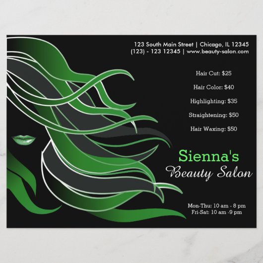 Haarstylist Flyer (Voorkant)