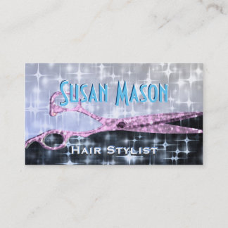 Haarstylist Glitter Glam Afsprakenkaartje