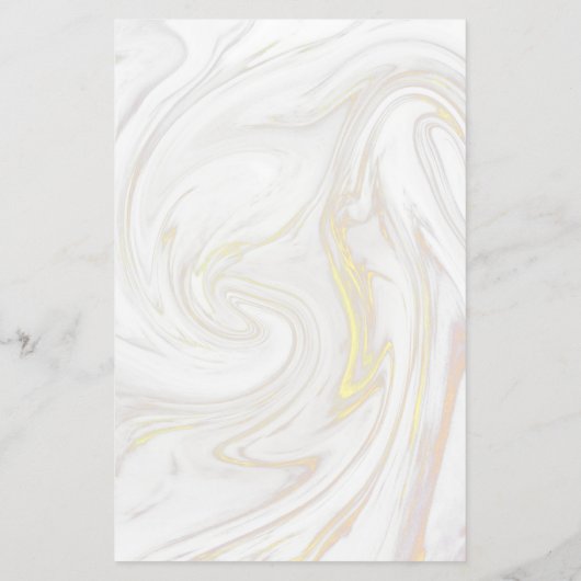 Haarstylist Gold Scissors Marble Service Menu (Achterkant)