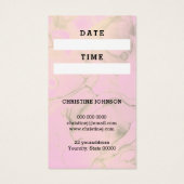 haarstylist gouden schaar visitekaartje (Achterkant)