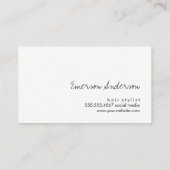 Haarstylist/Hair Visitekaartje (Achterkant)