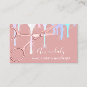 Haarstylist Hairdresser Drift Holograafschaar Visitekaartje