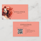 Haarstylist Kapsalon Minimalist Visitekaartje (Voorkant / Achterkant)