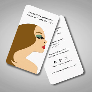 Haarstylist Make-up Artist Beautician Social Media Visitekaartje